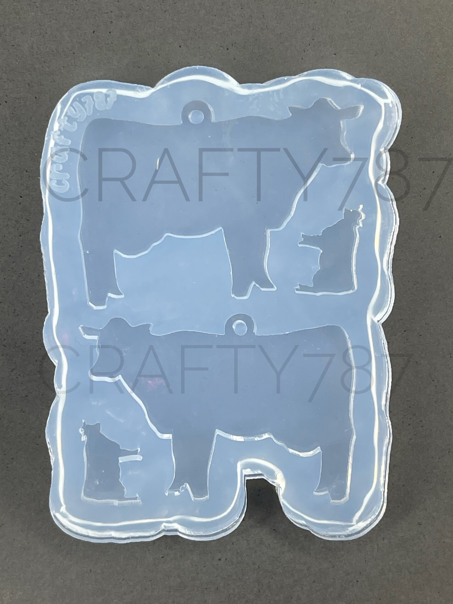Cow Dangle Earring Silicone Mold (C8)