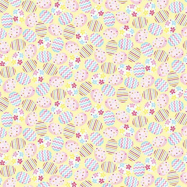 Hippity Hoppity Eggstra 9762 03 by Benartex Studio Cotton Fabric By the Yard