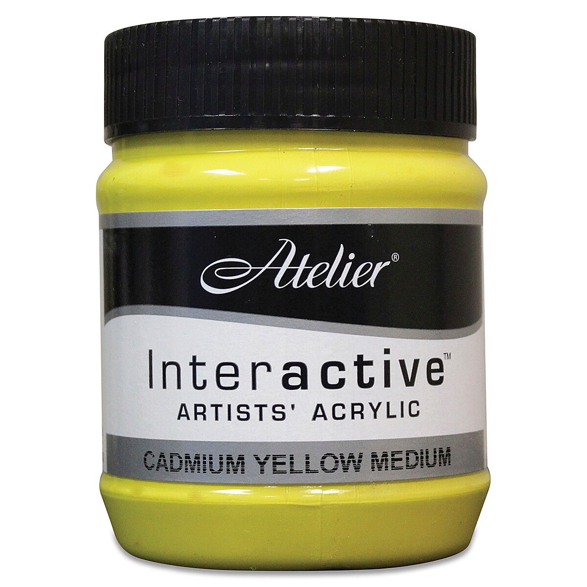 Chroma Atelier Interactive Artists' Acrylics - Cadmium Yellow Medium, 250 ml jar