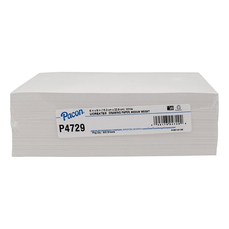 Drawing Paper, White, Medium Weight, 50Lb., 6" X 9", 500 Sheets Michaels