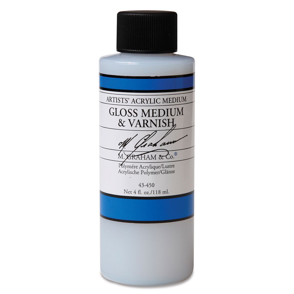 M. Graham Polymer Medium - Gloss, 4 oz bottle