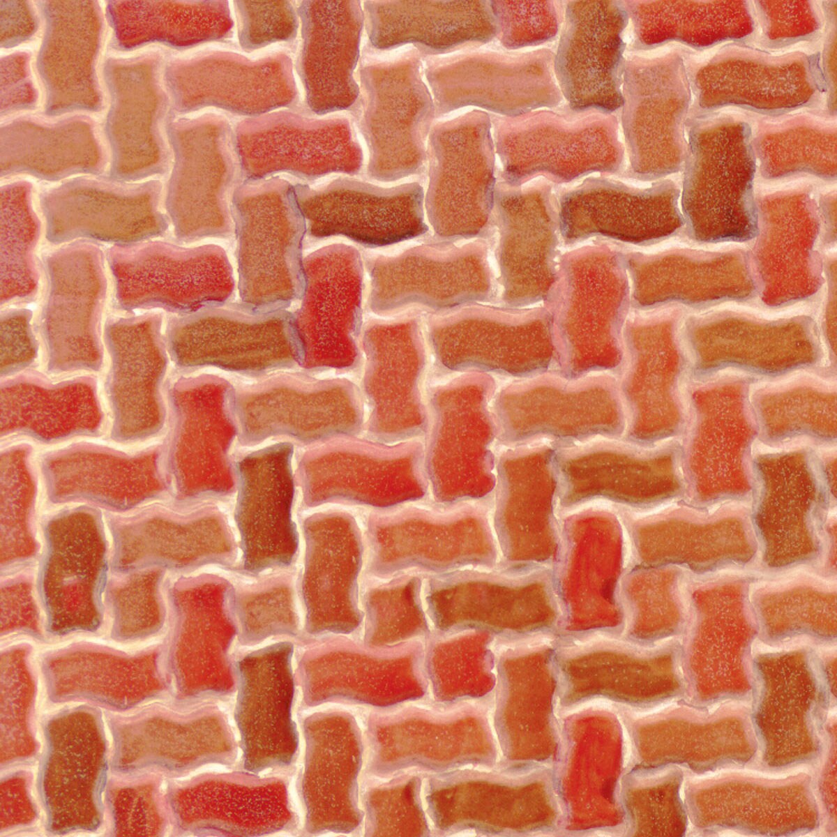 Plastruct Patterned Sheets, Interlocking Paving, 1:24 Scale
