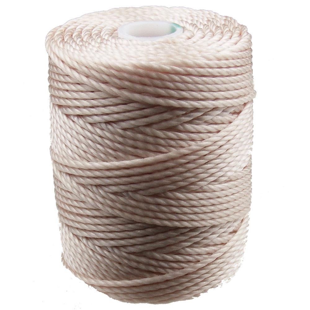 C-Lon Tex 400 Heavy Weight Bead Cord, Sea Shell ,1.0mm, 36 Yard Spool