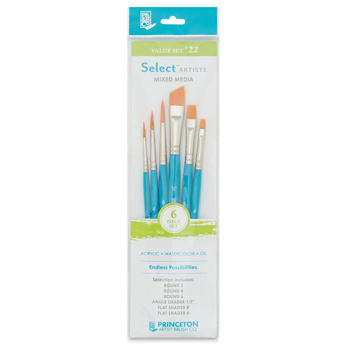 Princeton Select Brush Set Brush Set No. 22, Set of 6 Michaels