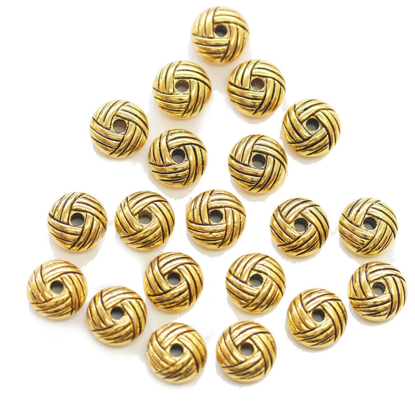 Gold Tone Metal Rondell 5x10mm Beads | Michaels