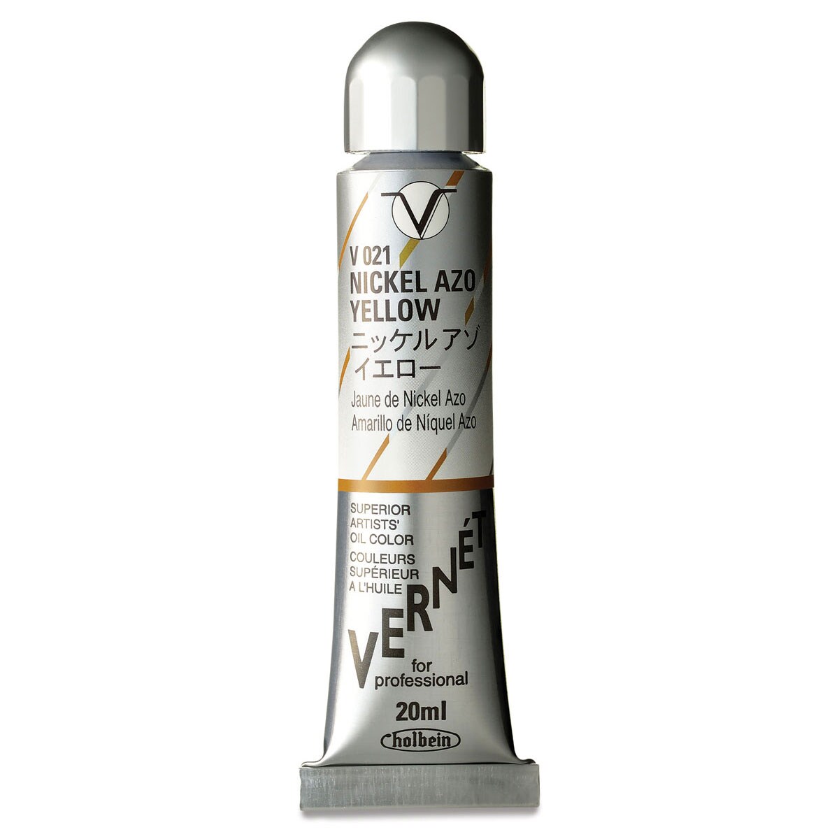 Holbein Vern&#xE9;t Superior Artists&#x27; Oil Color - Nickel Yellow Azo, 20 ml tube