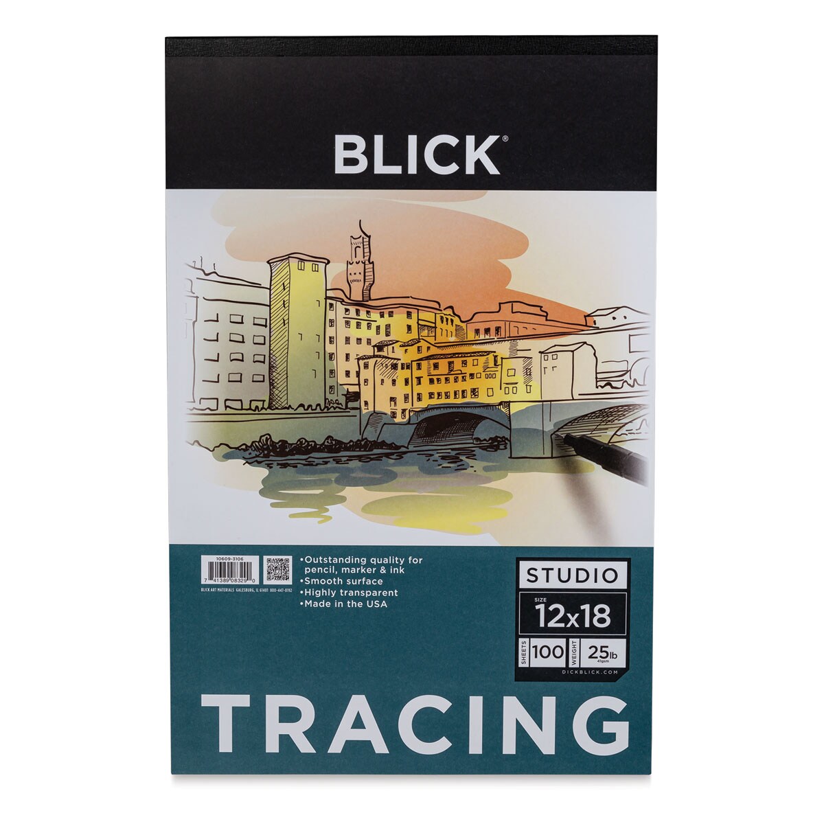 Blick Studio Tracing Paper Pad - 12&#x22; x 18&#x22;, 100 Sheets