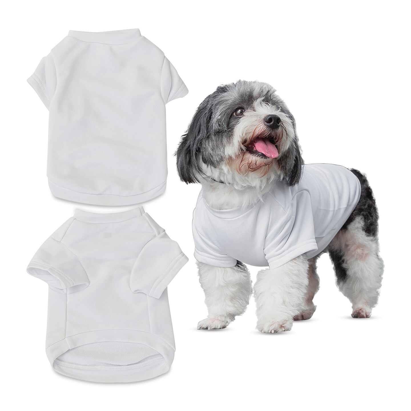 Craft Express Sublimation Printing Pet Product - Pet T-Shirt, Medium, Pkg of 2