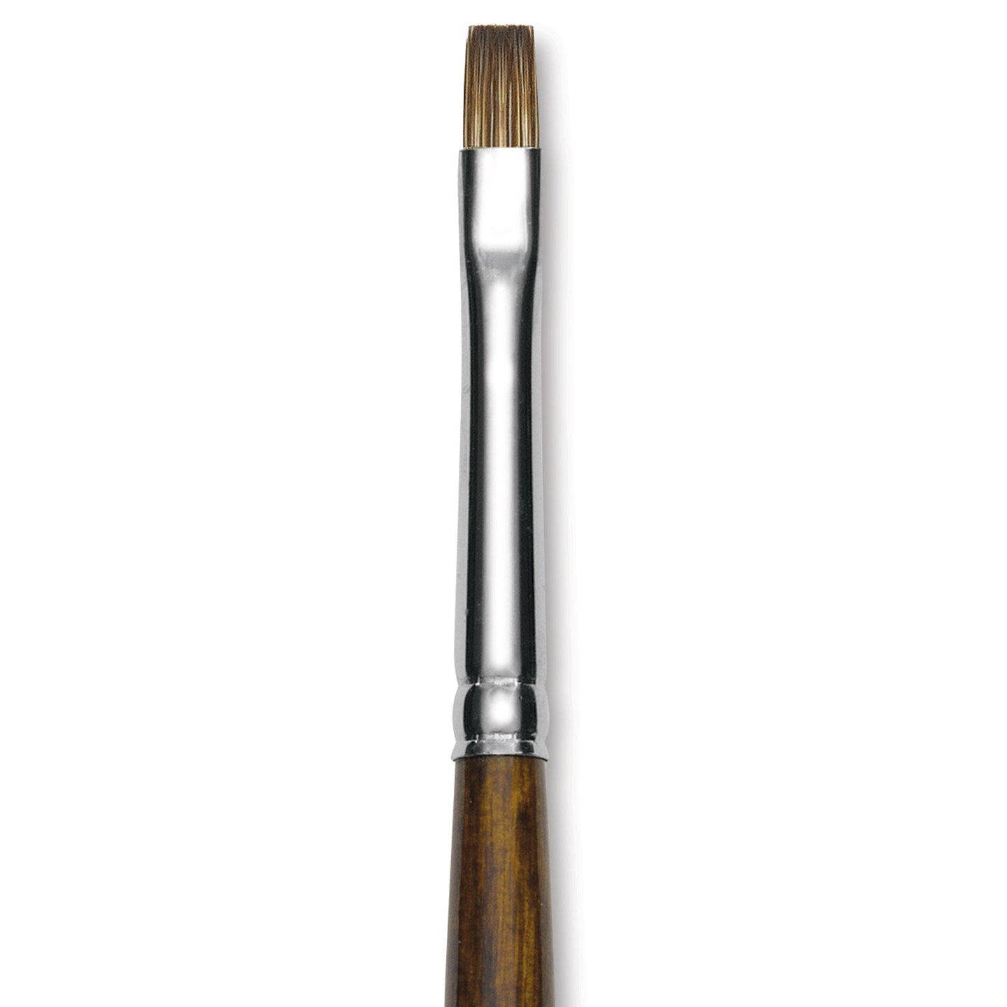 Silver Brush Monza Synthetic Mongoose Artist Brush - Long Handle, Short Bright, Size 2