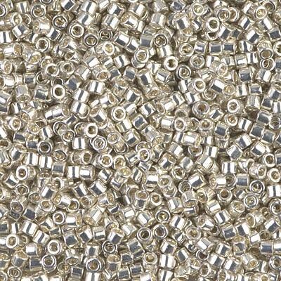 Miyuki Delica Bead 10/0, DBM0035, Galvanized Silver