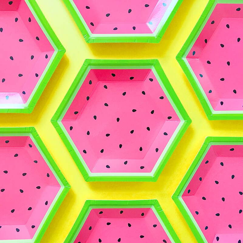 Paper Plates - Large - Watermelon