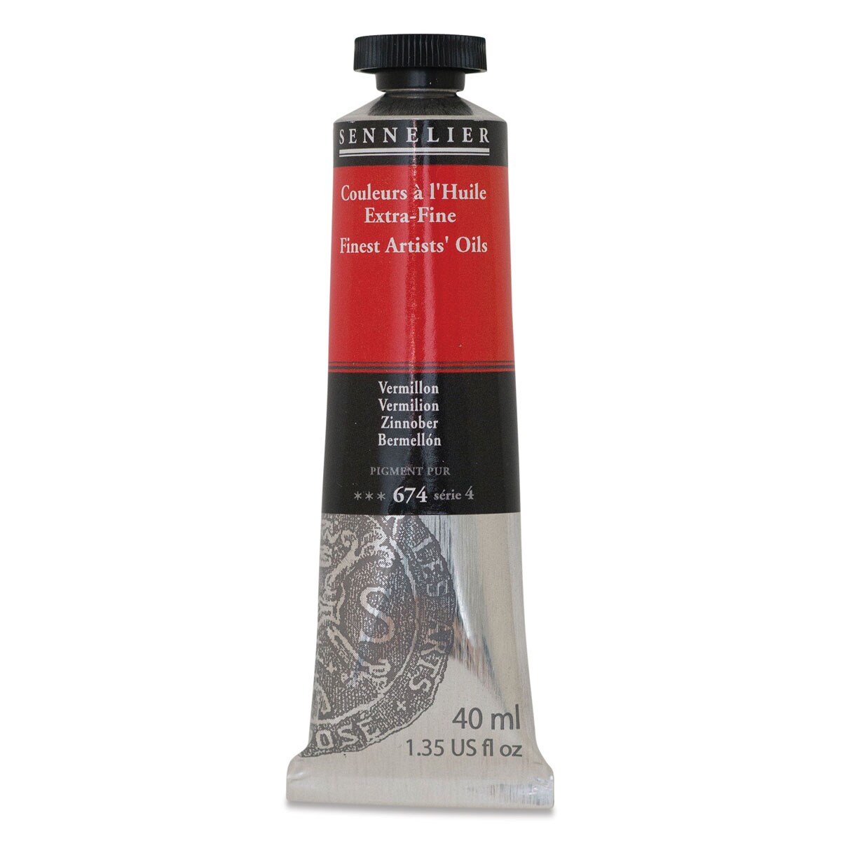 Sennelier Artists' Extra Fine Oil Paint - Vermilion, 40 ml tube