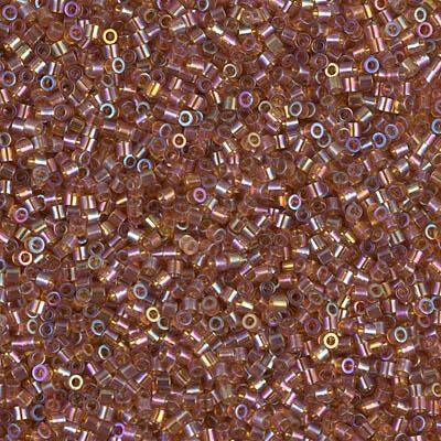 Miyuki Delica Bead 15/0, DBS0170, Transparent Topaz AB