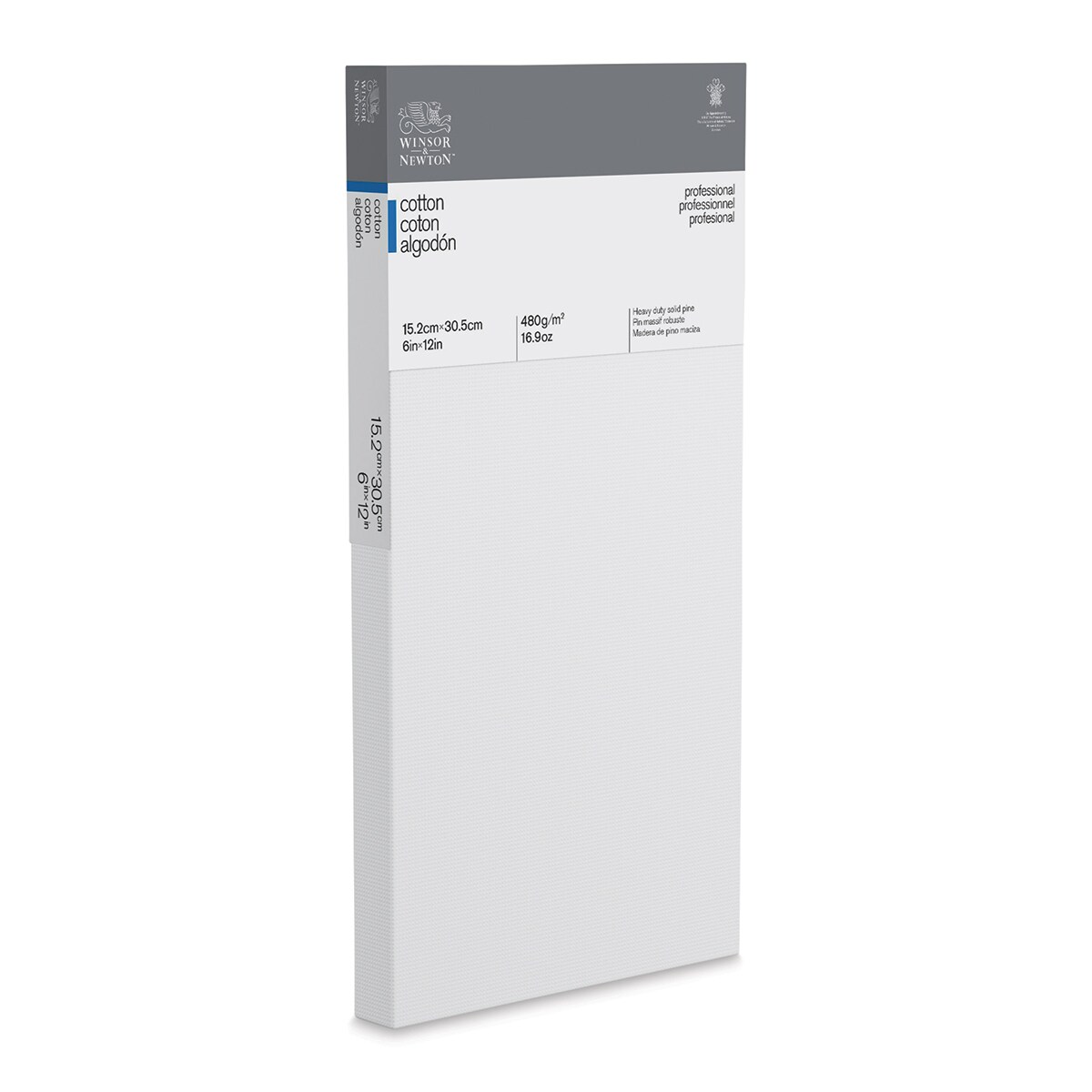 Winsor &#x26; Newton Professional Cotton Canvas - 6&#x22; x 12&#x22;, Traditional Profile