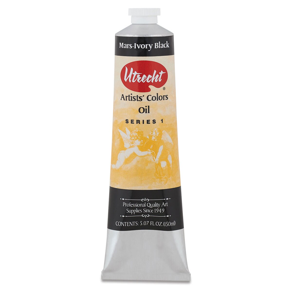 Utrecht Artists&#x27; Oil Paint - Mars Ivory Black, 150 ml tube