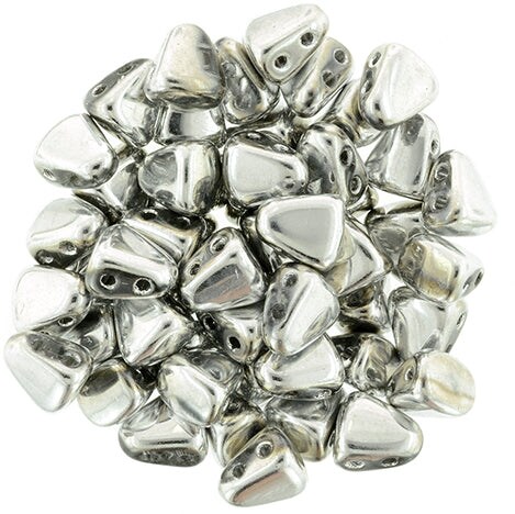 Nib-Bit Beads, Silver, 8 grams