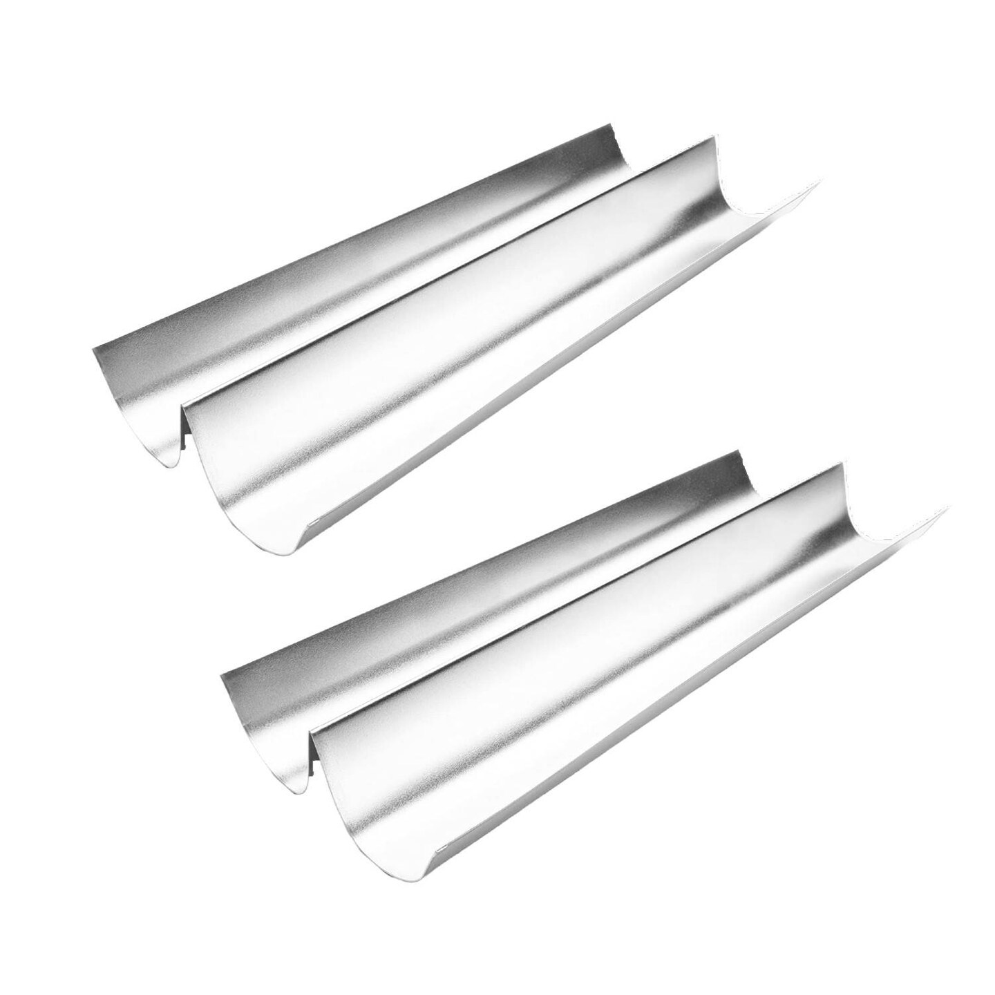 French European Bread Baking 2 Loaf Pans Make 4 Loaves,Tin Plated Steel 18 in