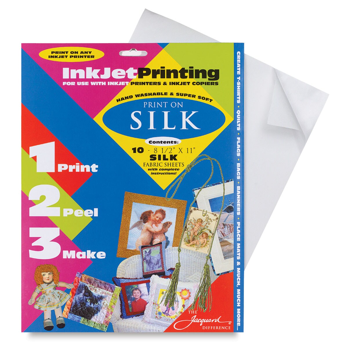 Jacquard Inkjet Fabric - 8-1/2&#x22; x 11&#x22;, Silk, Pkg of 10
