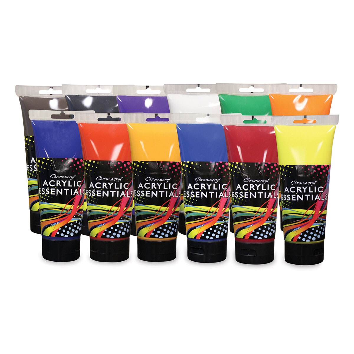 Chromacryl Acrylic Essentials Set of 12 colors, 200 ml tubes Michaels
