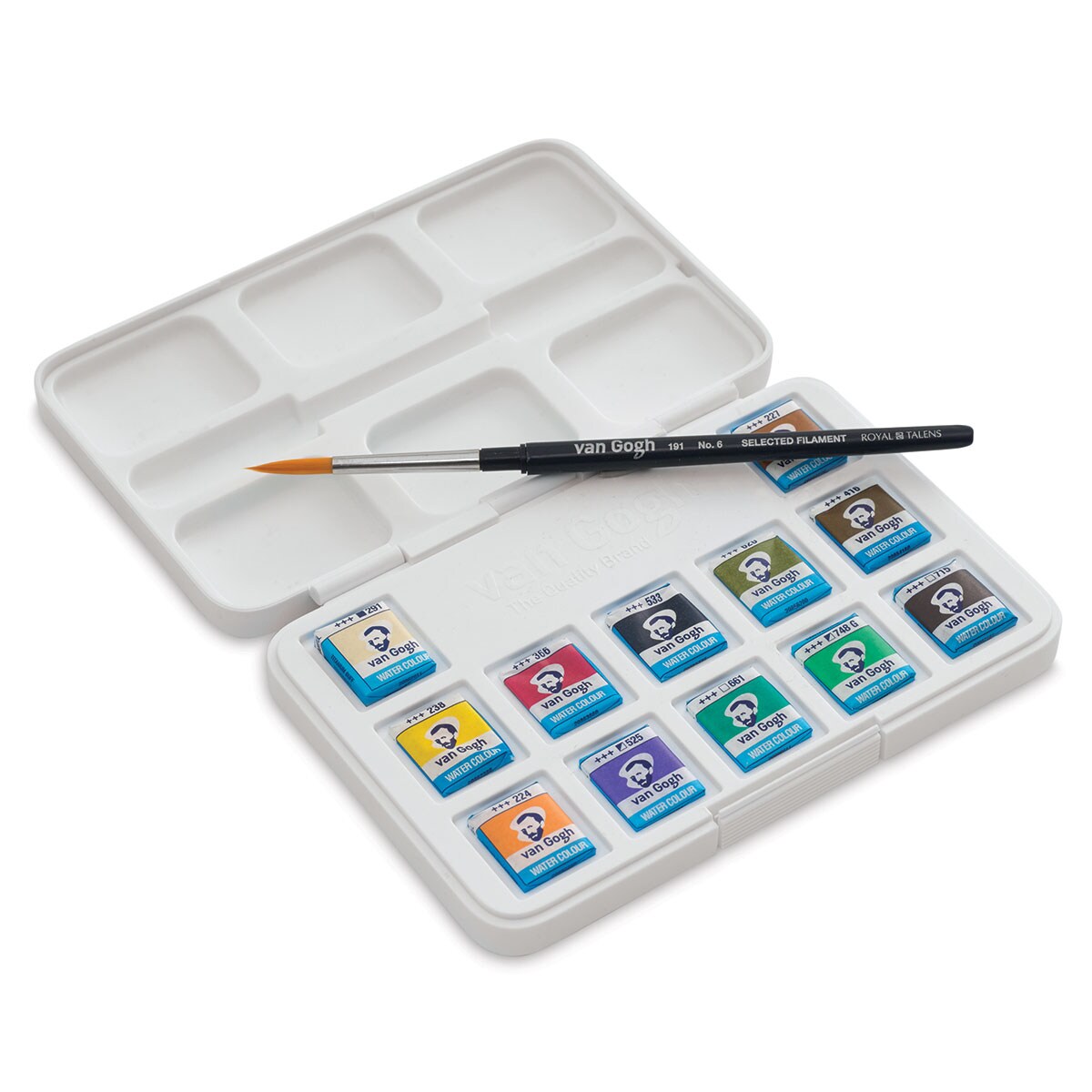 Van Gogh Watercolors Set - Set of 12, Muted Colors