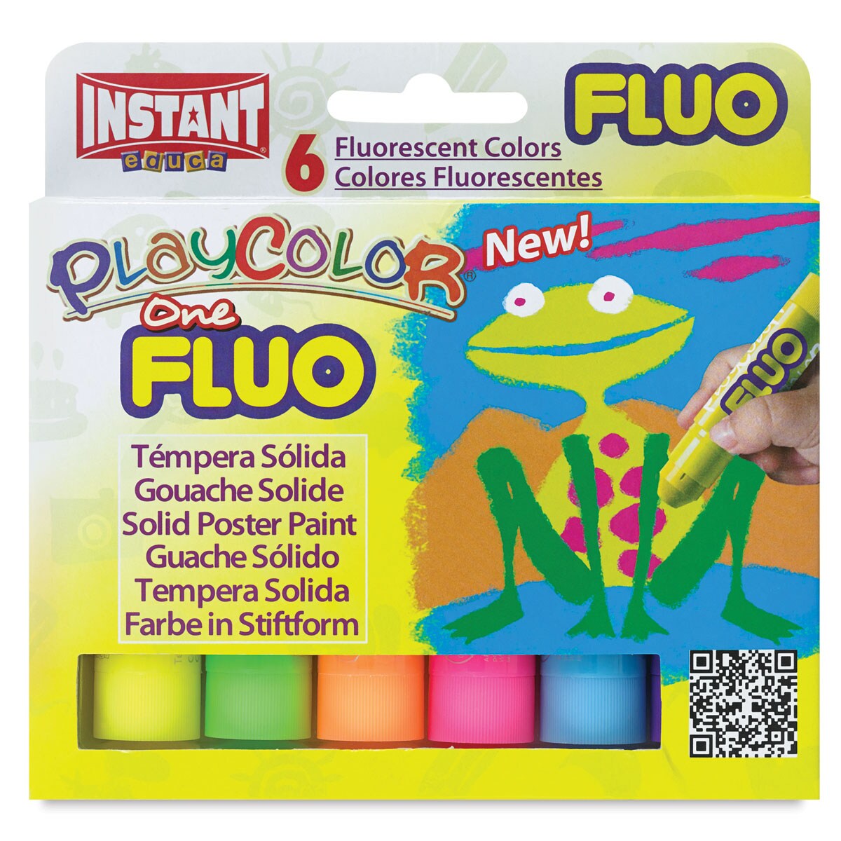 Playcolor - Fluorescent Colors, Set of 6, Standard Size