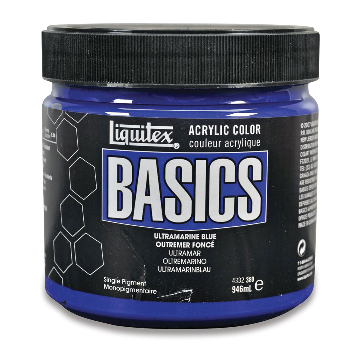 Liquitex Basics - Ultramarine Blue, 32 oz jar