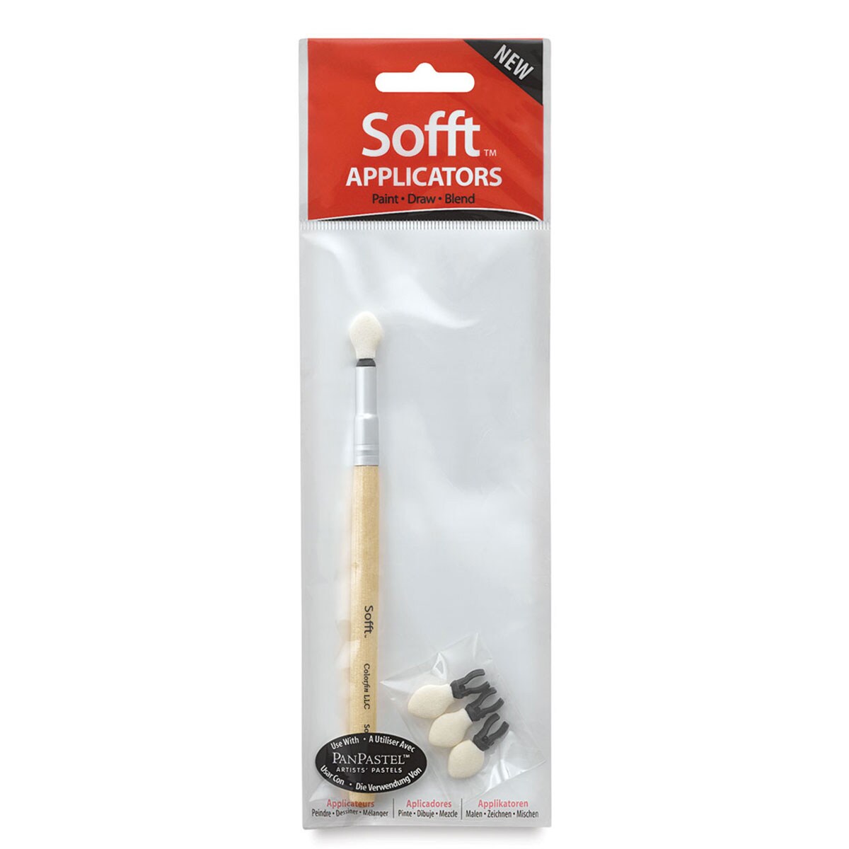 PanPastel Sofft Tools - Applicator with Replacement Head, 1 Applicator, 4  Heads