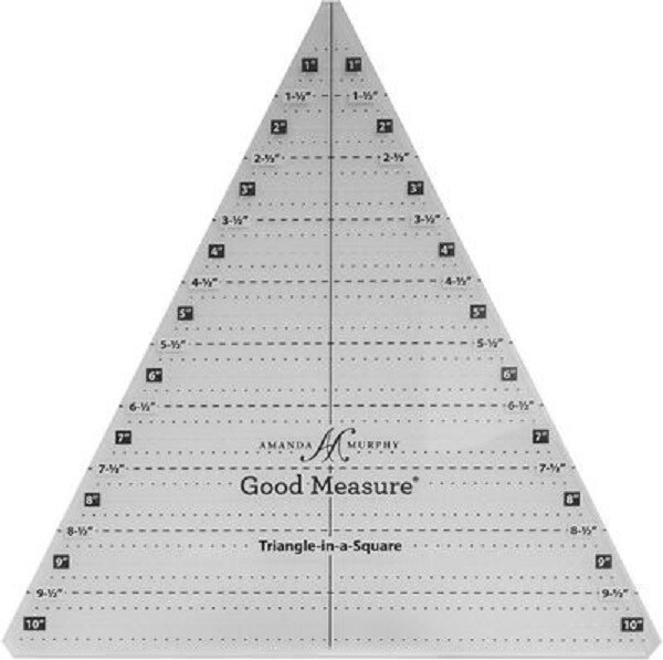 Good Measure - Amanda Murphy - Cutting Ruler - Triangle in a Square - Set of 2
