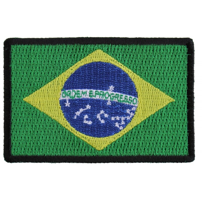 Brazil Flag Iron-on Patch Brazil Flag Patches Flag Iron-on 