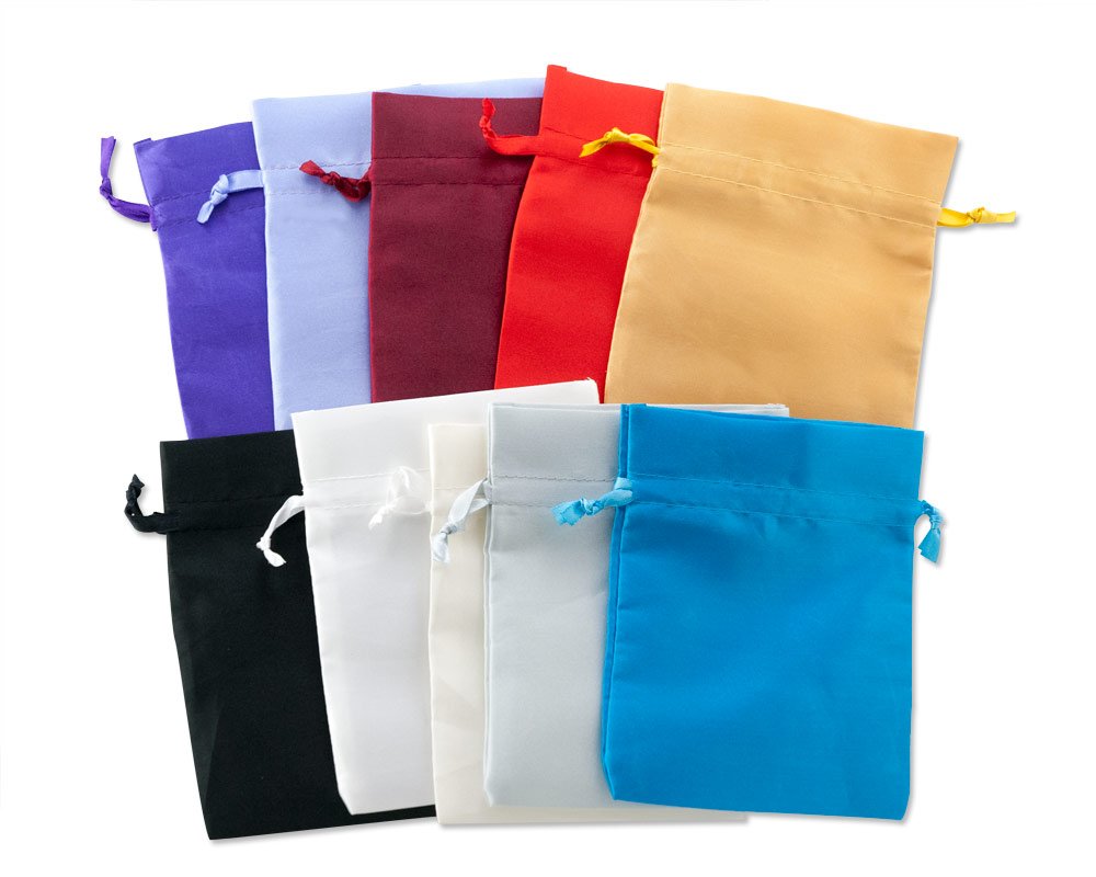 Satin Jewelry Pouch Color Assortment 4x5 (Parent) Drawstring Gift