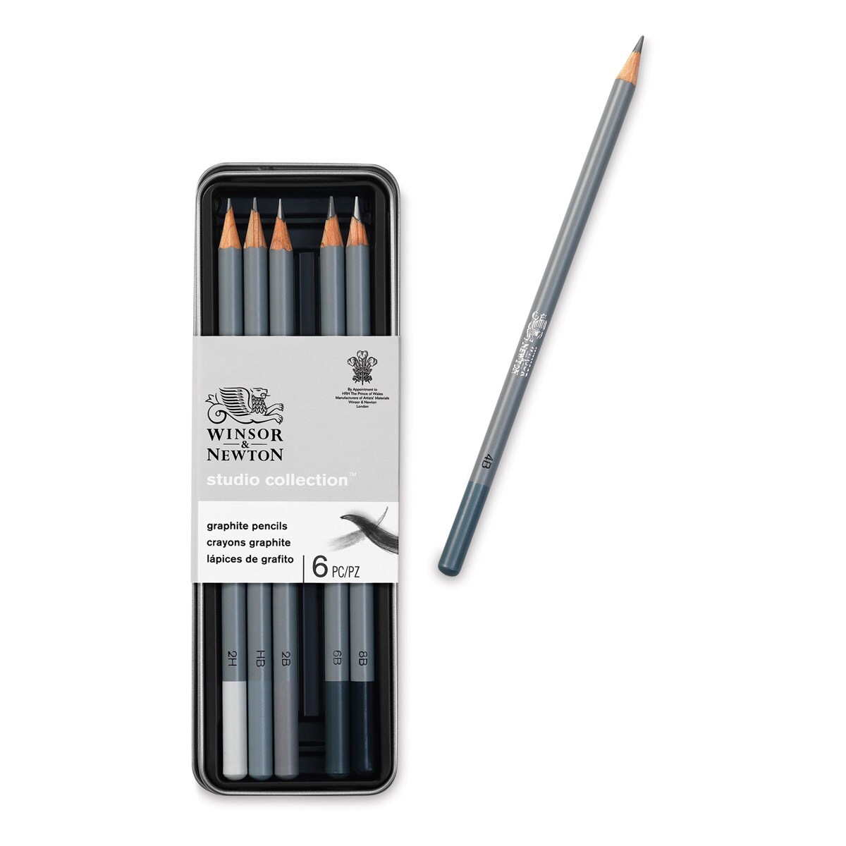 Winsor & Newton Studio Collection Graphite Pencil Set of 12 Medium, Hi –  ATALONDON