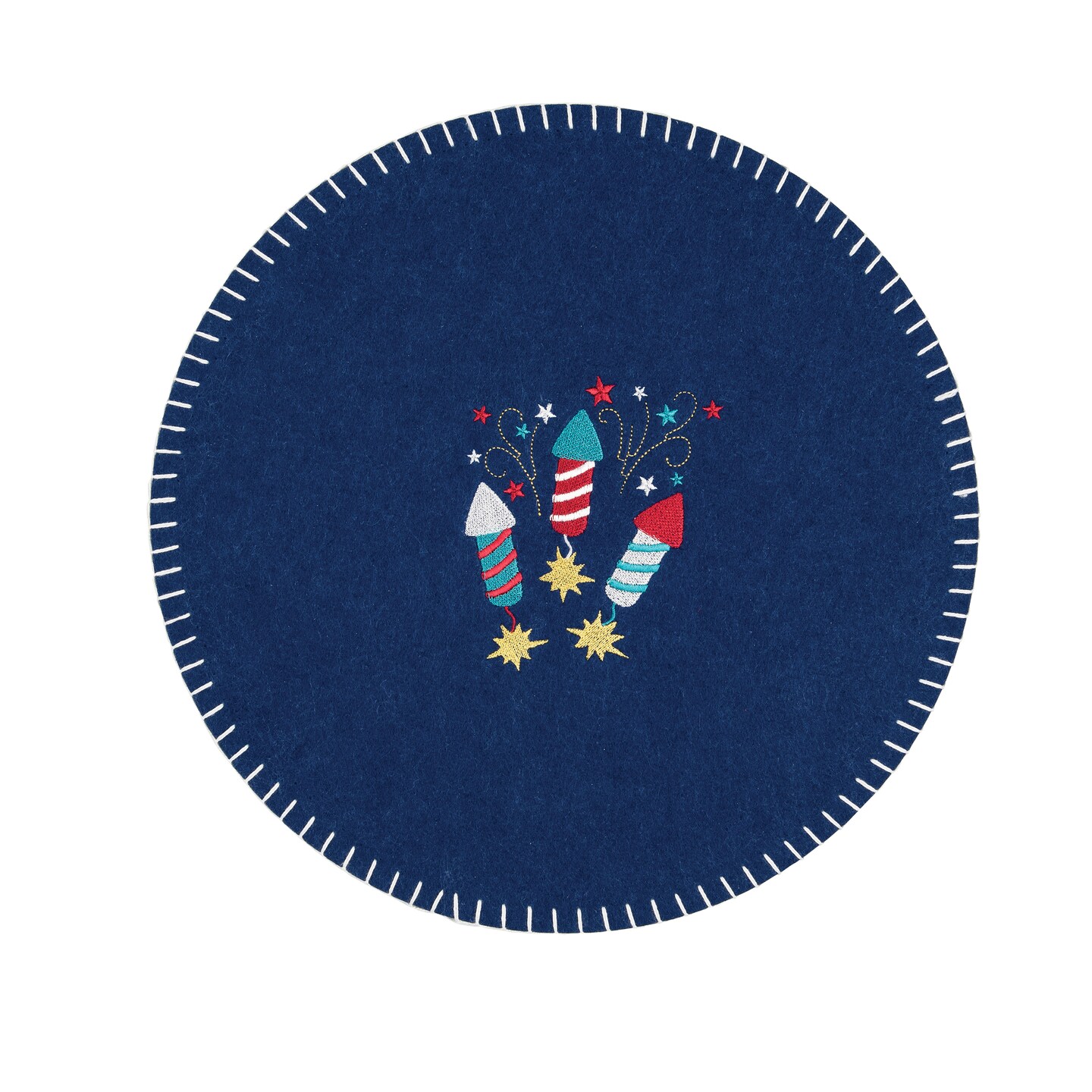 Sparkler Felt Round July 4th Placemat, Set of 6 Michaels