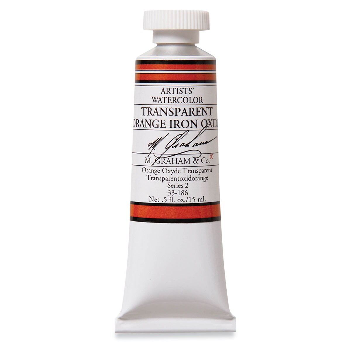 M. Graham Artists' Watercolor - Transparent Orange Oxide, 15 ml Tube