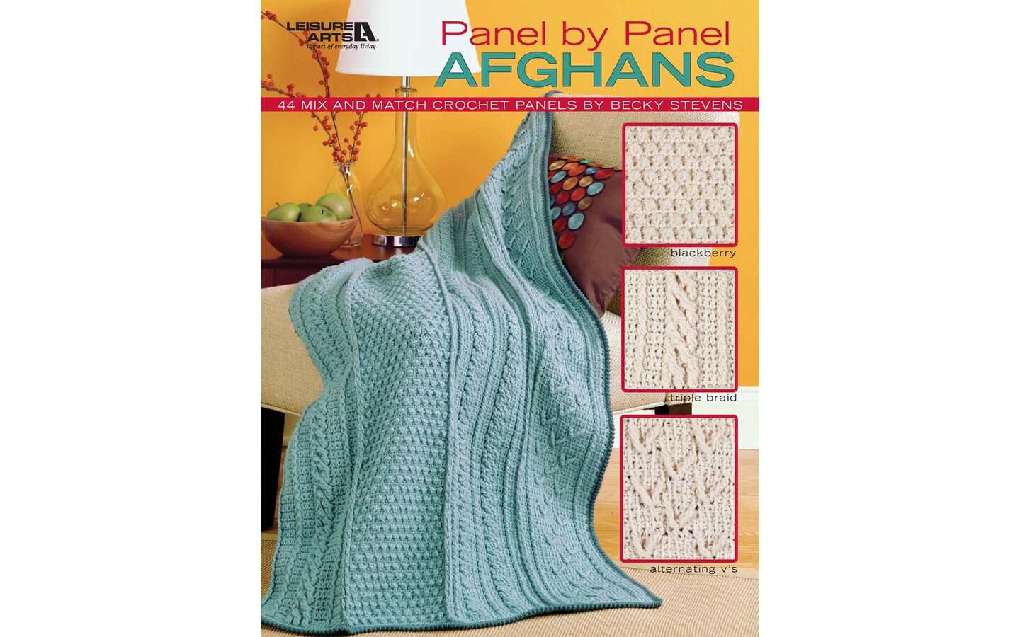 Leisure Arts Panel By Panel Afghans Crochet Bk | Michaels