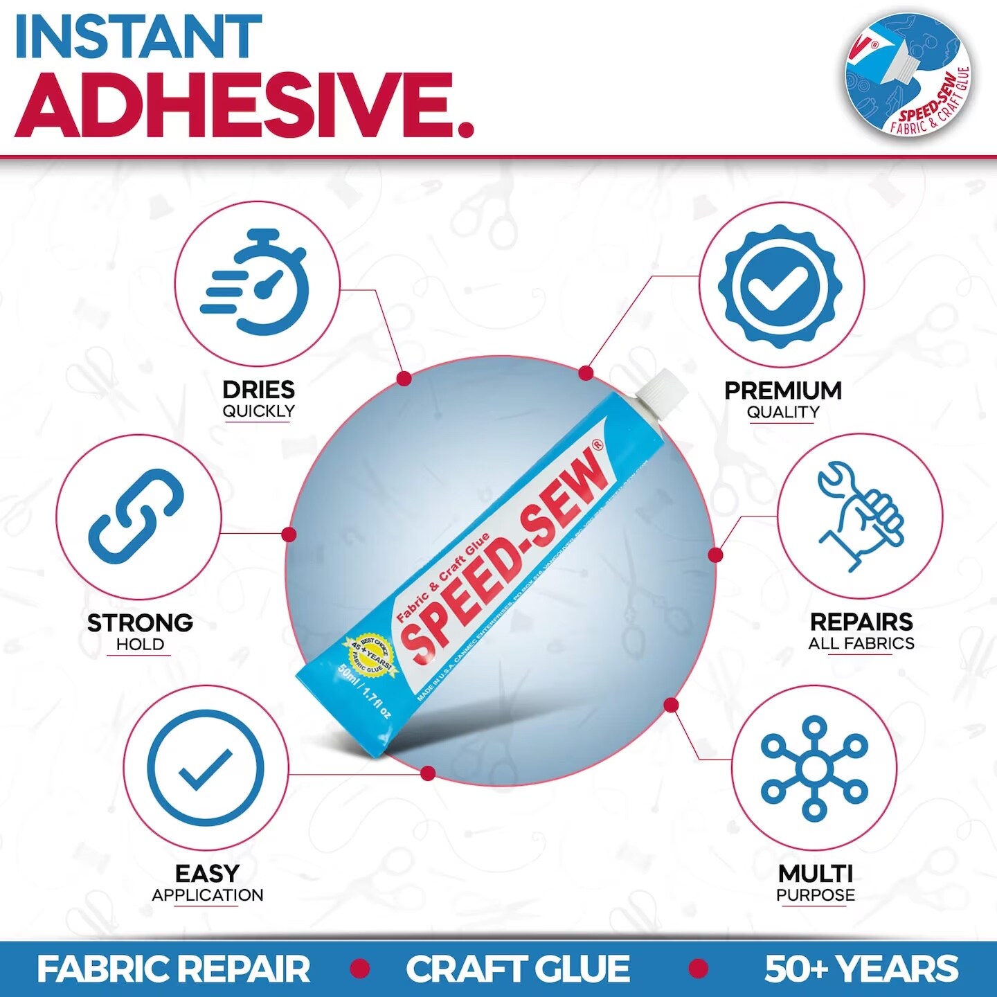 SpeedSew Premium Fabric Glue Fabric Glue Michaels
