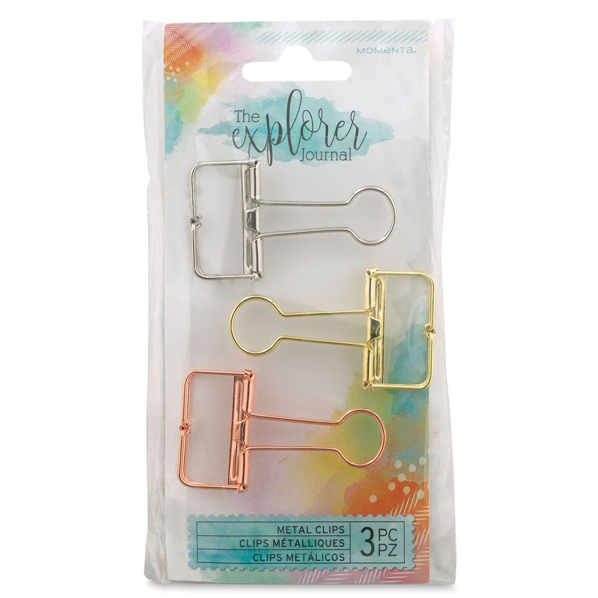 Momenta The Explorer Journal Binder Clips Hollow Metallic, Pkg of 3 Michaels