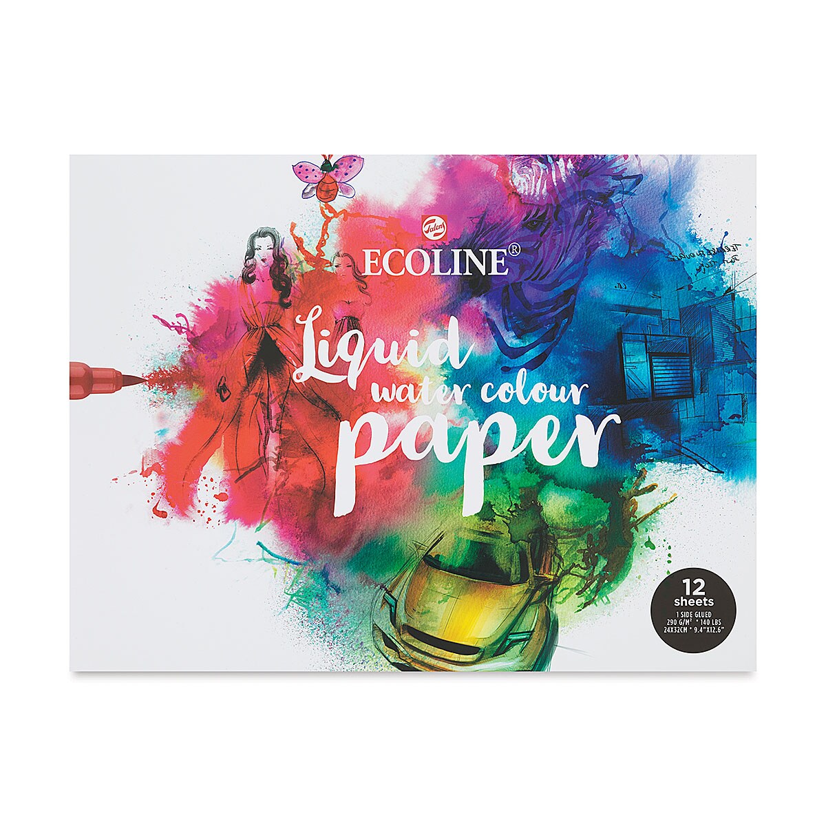 Ecoline Watercolor Paper Pad - 9-1/2&#x22; x 12-1/2&#x22;, 12 Sheets