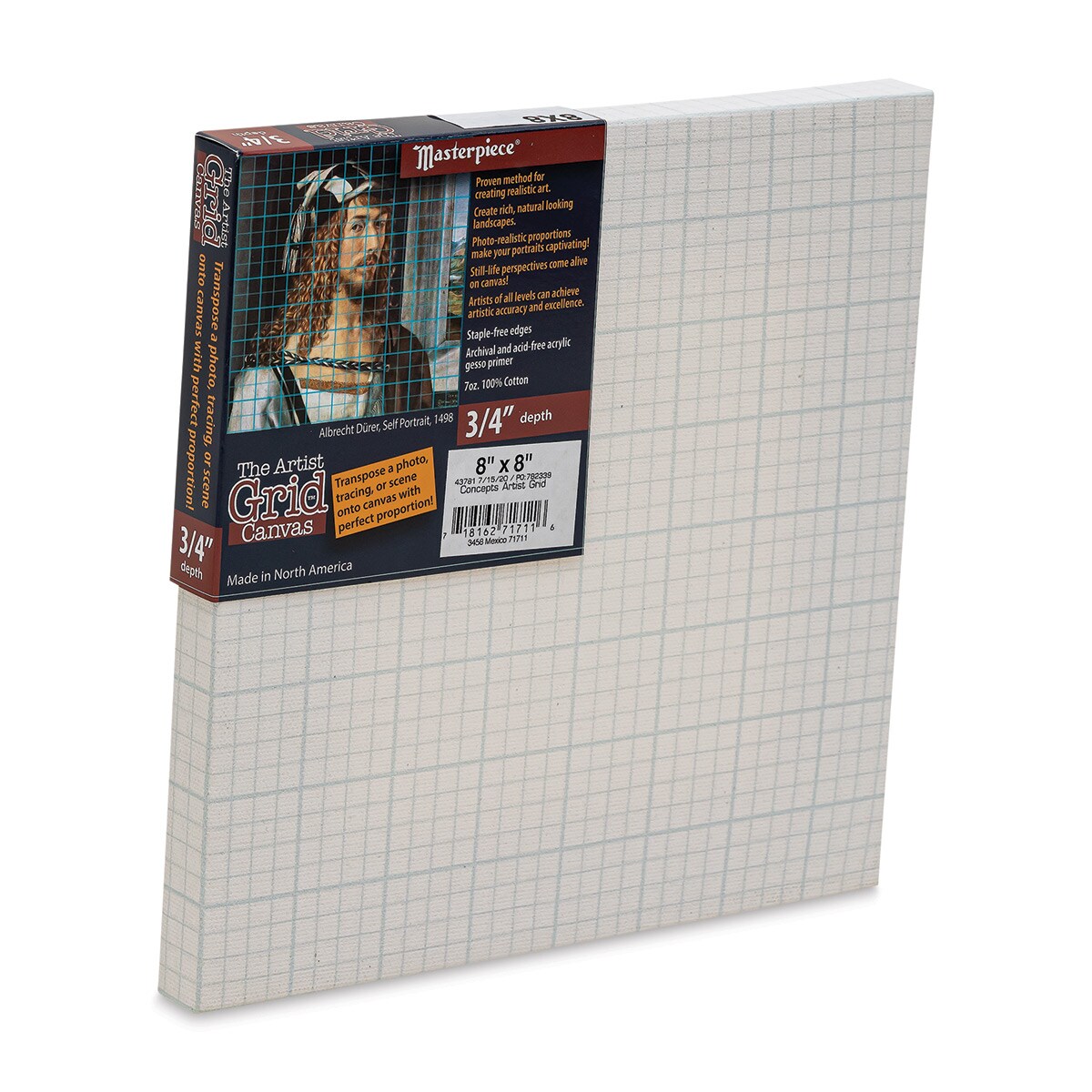 The Artist Grid 3/4&#x22; Profile Cotton Canvas - 8&#x22; x 8&#x22;