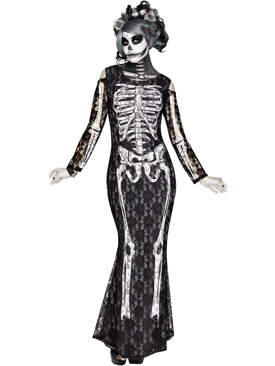 Skeleton Lady Lacy Bones Women&#x27;s Costume