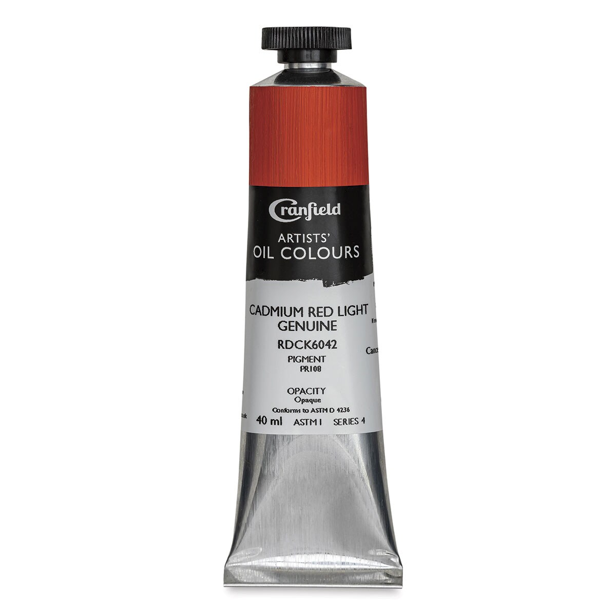 Cranfield Artists&#x27; Oils - Cadmium Red Light Genuine, 40 ml, Tube