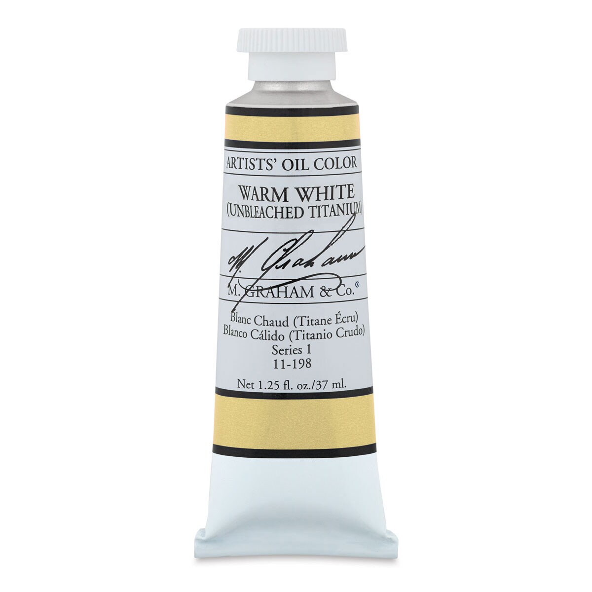 M. Graham Artists&#x27; Oil Color - Warm White (Unbleached Titanium), 37 ml tube