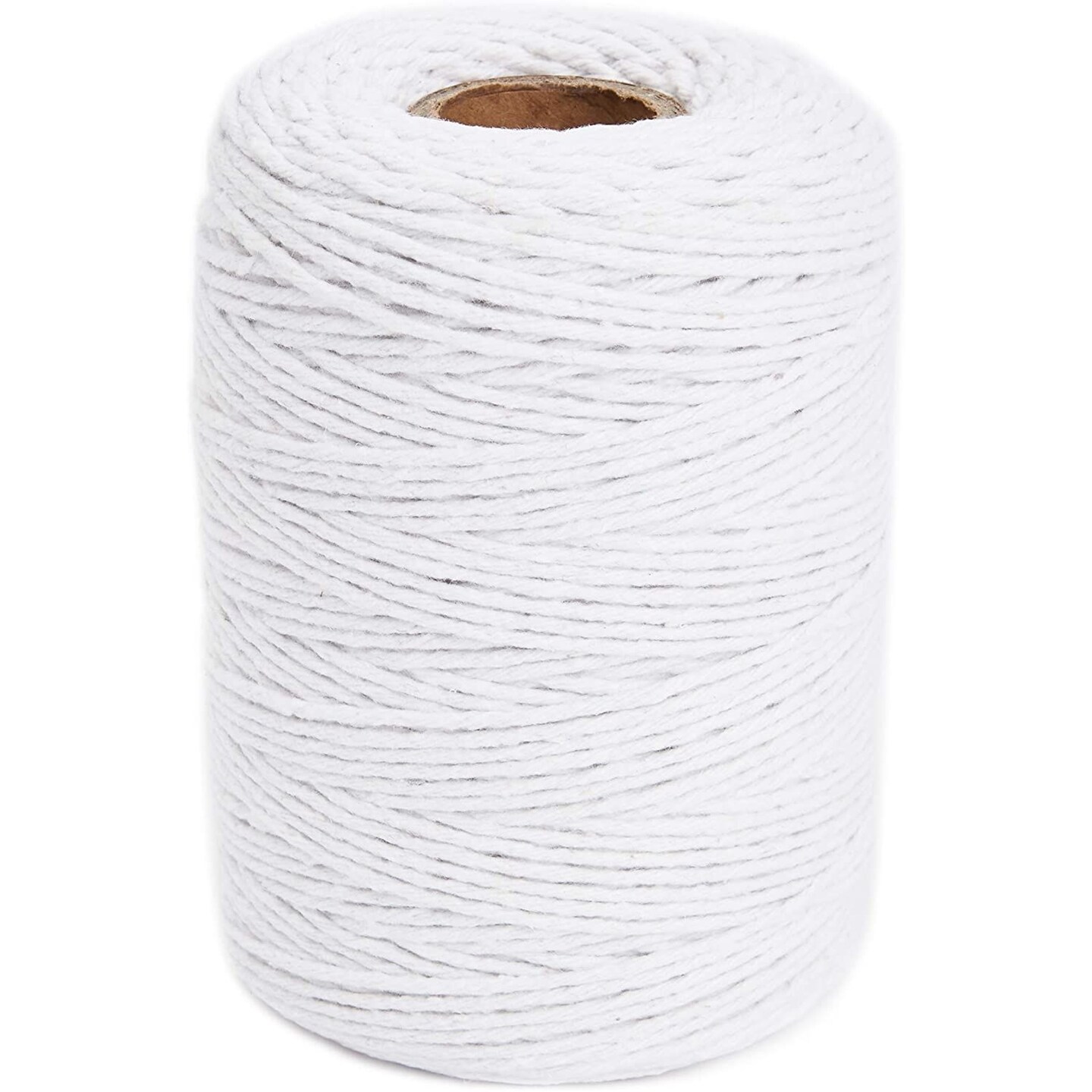 Pepperell Cotton Macramé Cord - White, 2 mm, 100 ft
