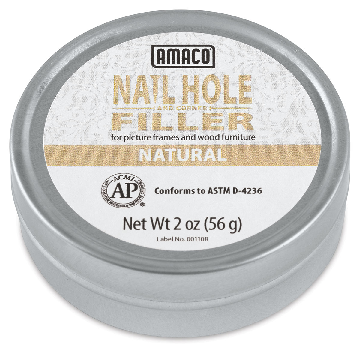 Amaco Nail Hole and Corner Filler - 2 oz, Natural