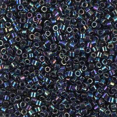 Miyuki Delica Bead 10/0, DBM0005, Metallic Variegated Blue Iris