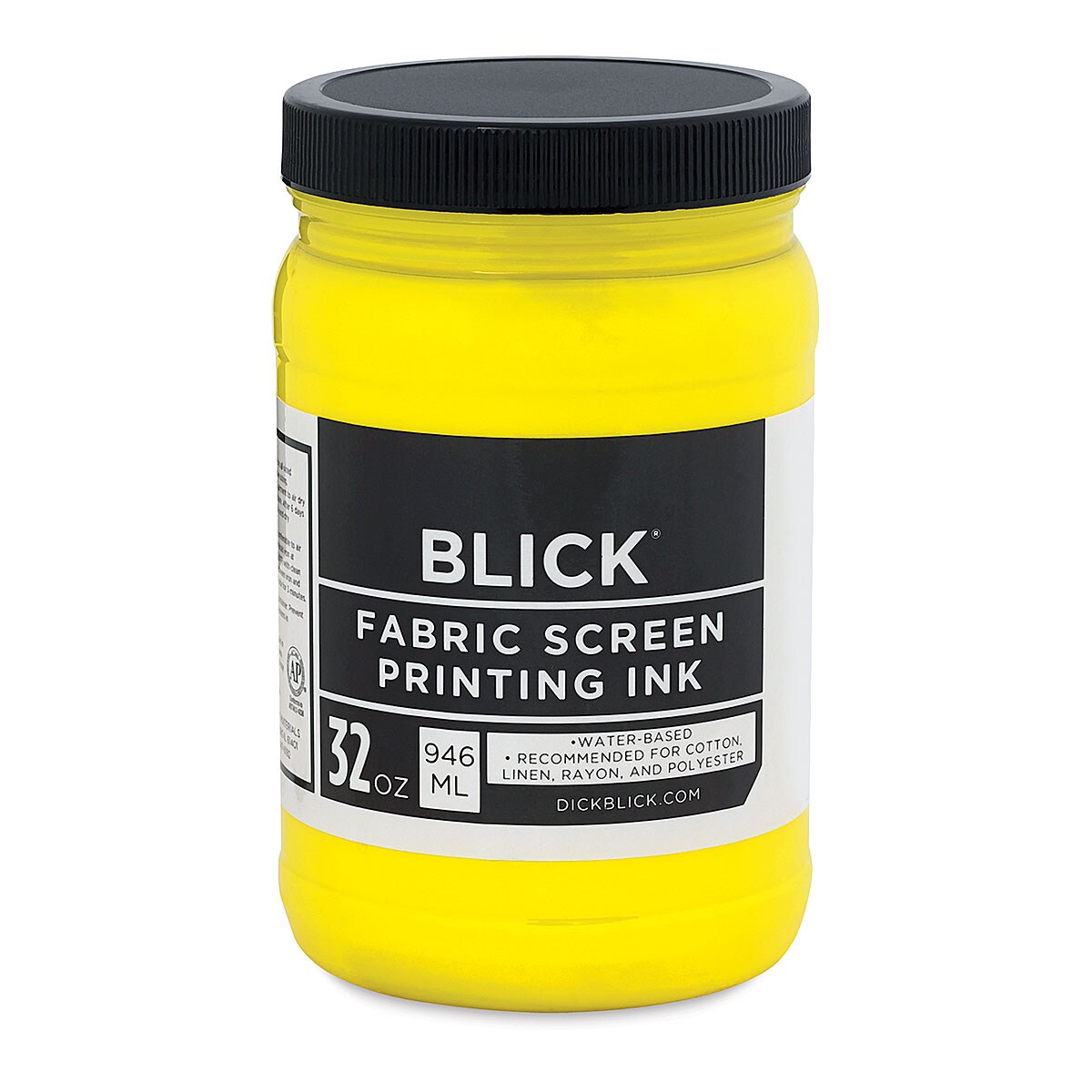 Blick Water-Base Acrylic Textile Screen Printing Ink - Process Yellow, Quart