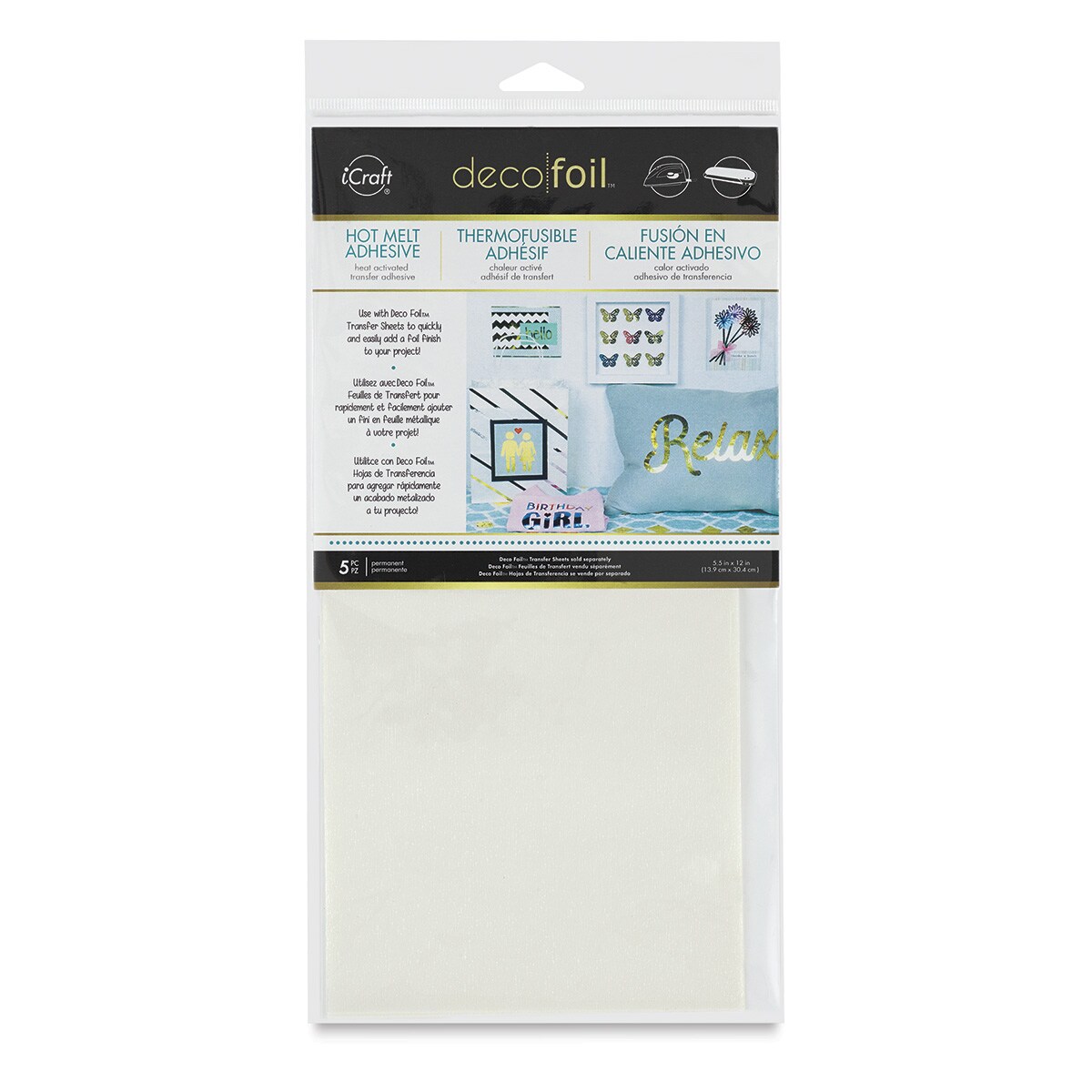 iCraft Deco Foil - Hot Melt Adhesive, Pkg of 5
