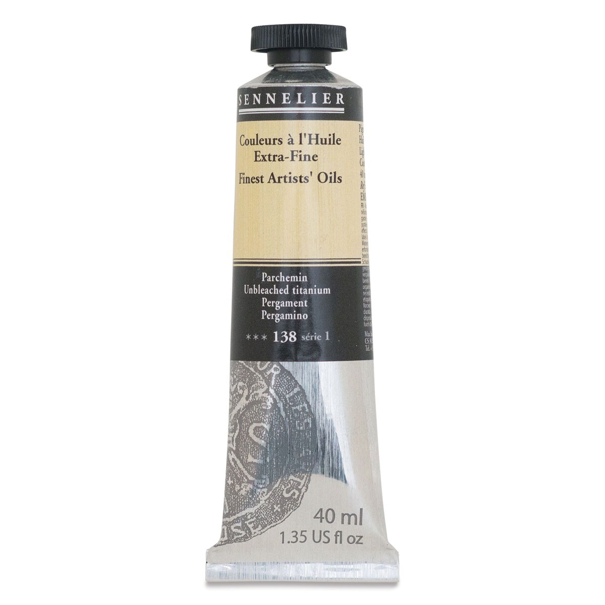 Sennelier Artists' Extra Fine Oil Paint Unbleached Titanium, 40 ml