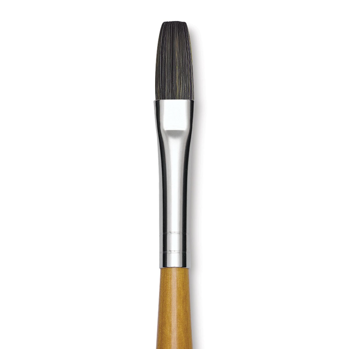 Isabey Isacryl Synthetic Brush - Long Flat, Long Handle, Size 4