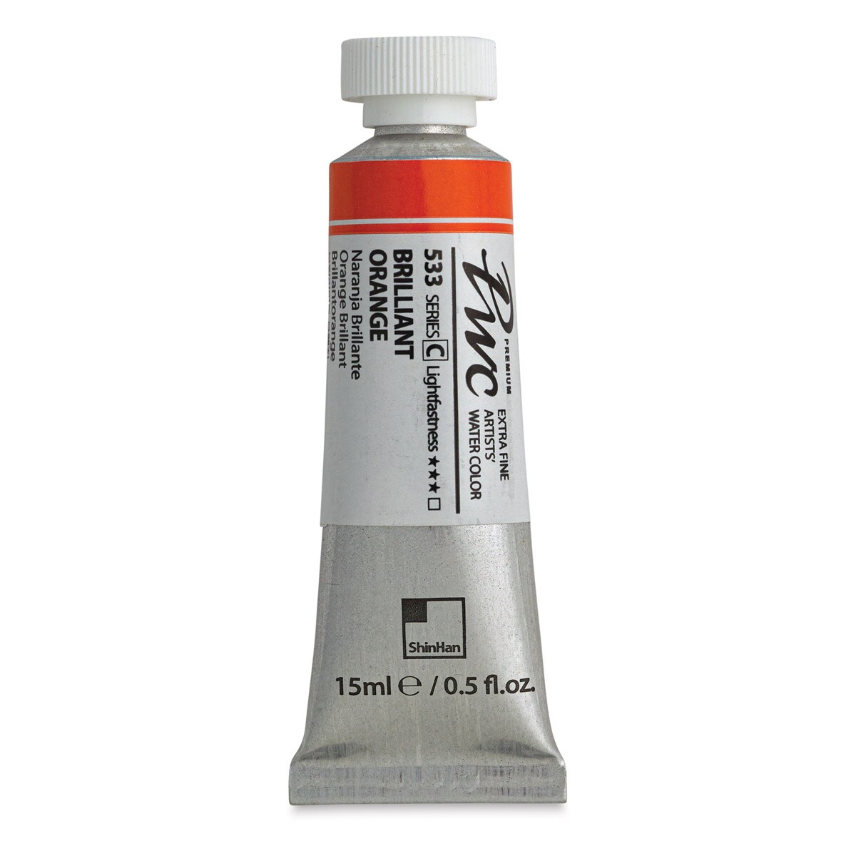 PWC Extra Fine Professional Watercolor Brilliant Orange, 15 ml, Tube Michaels