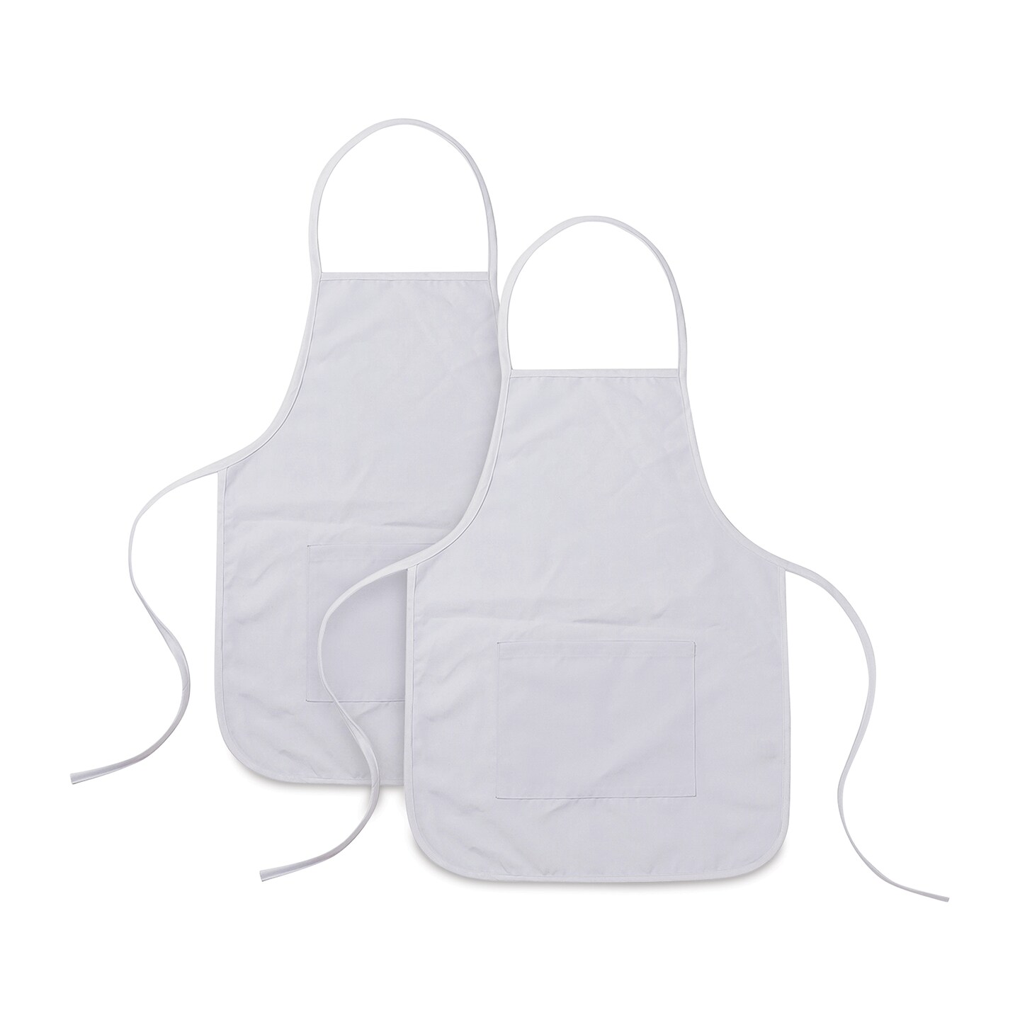 Craft Express Sublimation Printing Apron - Child, White, Pkg of 2